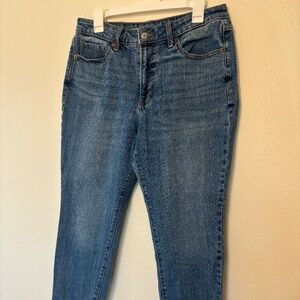 Old Navy OG Straight High Rise Deep Blue Wash Jeans